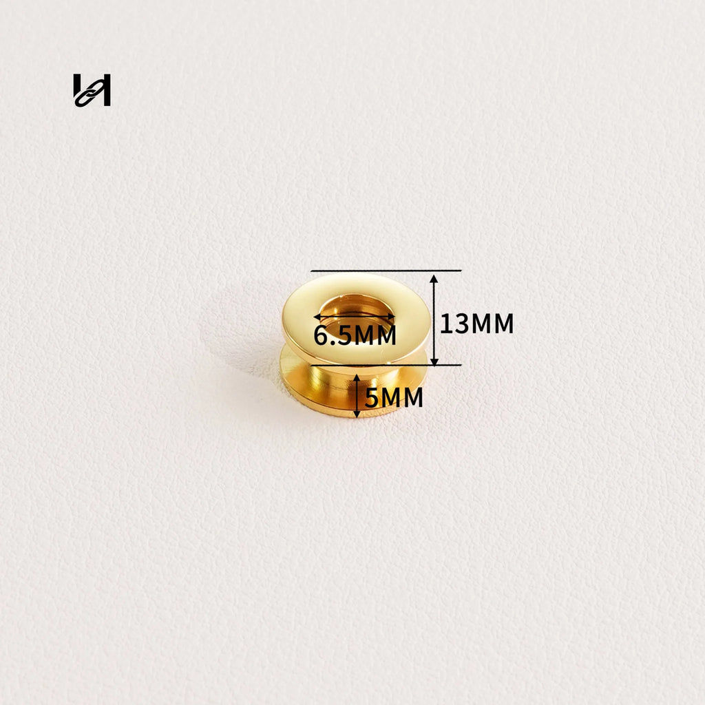 6.5mm Double-Sided Flat Eyelet – Stainless Steel CNC Machined Hardware