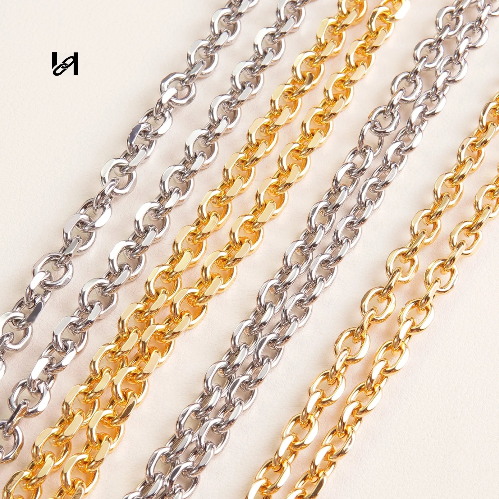 6mm & 8mm width round chain