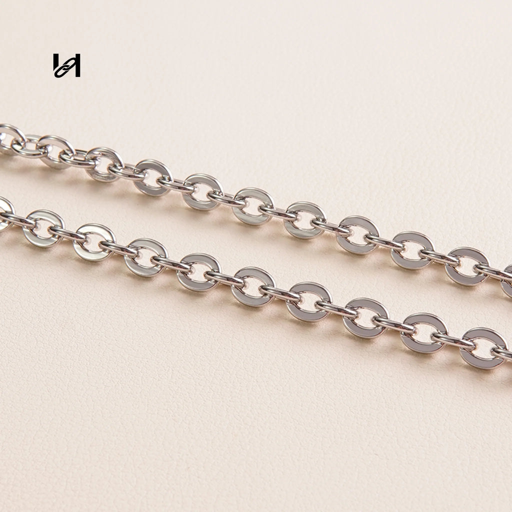 6mm Stainless Steel 3-in-1 Chain Strap for Bags