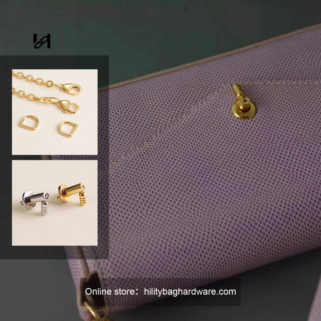 6mm Stainless Steel 3-in-1 Chain Strap for Bags