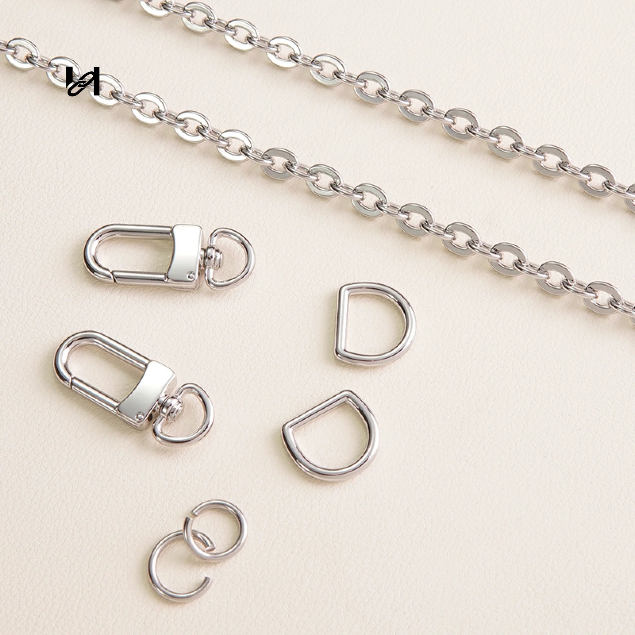 6mm Stainless Steel 3-in-1 Chain Strap for Bags