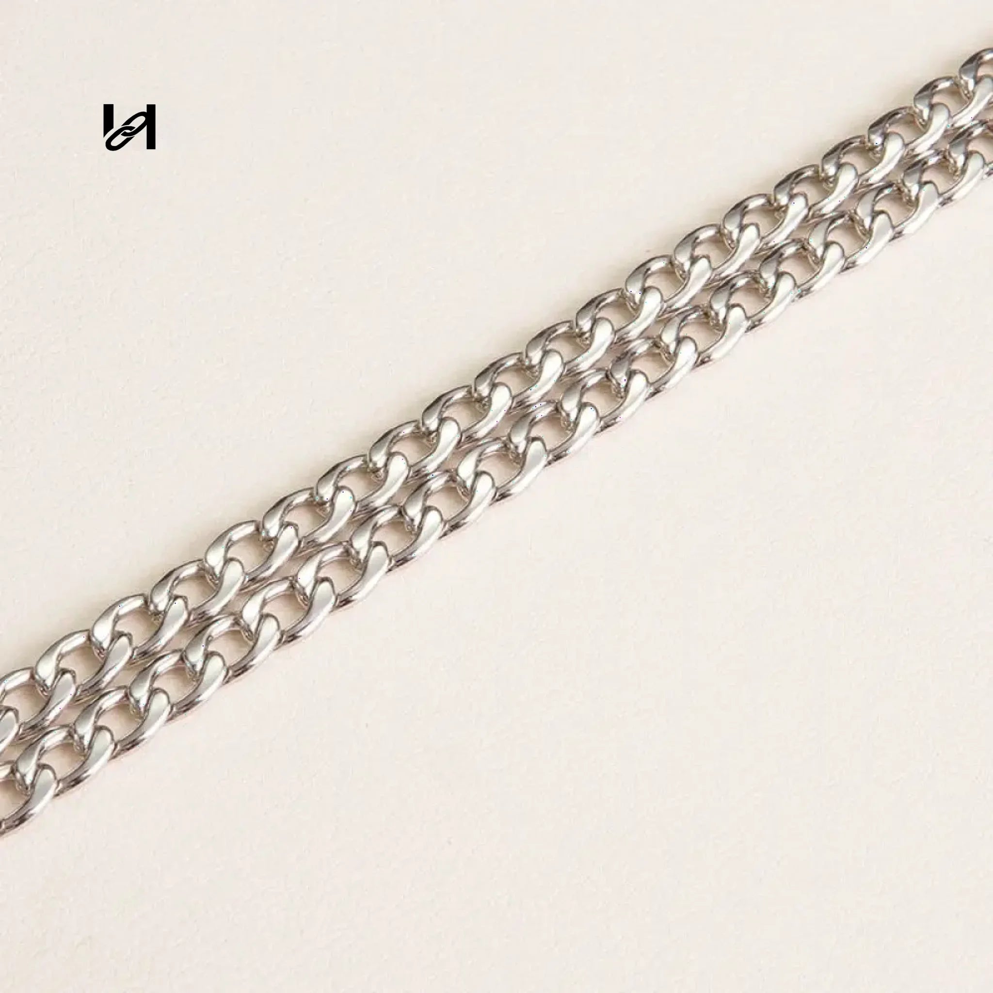 7.5mm Flat Chain - Chain Only / Silver - hardware