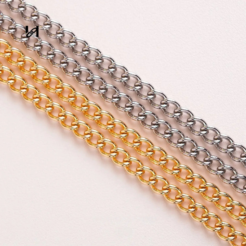 7.5MM stainless steel oval egg-shaped chain - hardware