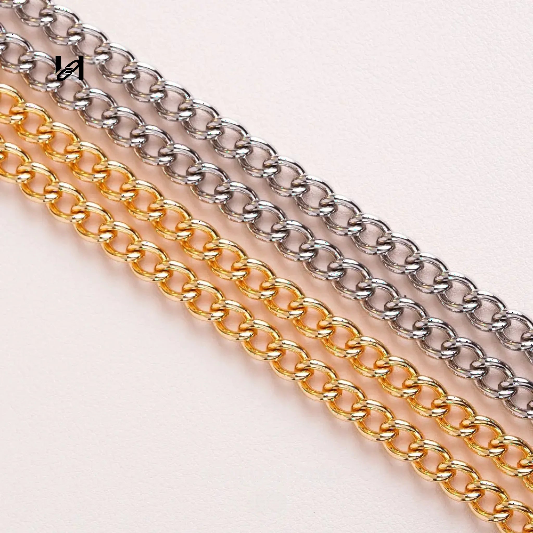 7.5MM stainless steel oval egg-shaped chain - hardware
