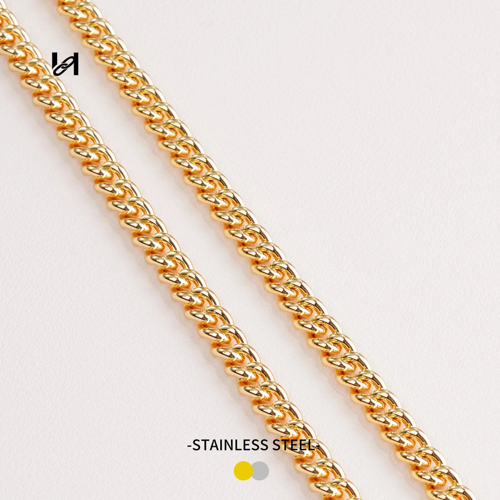7MM Round Line Chain - gold / Chain Only - hardware