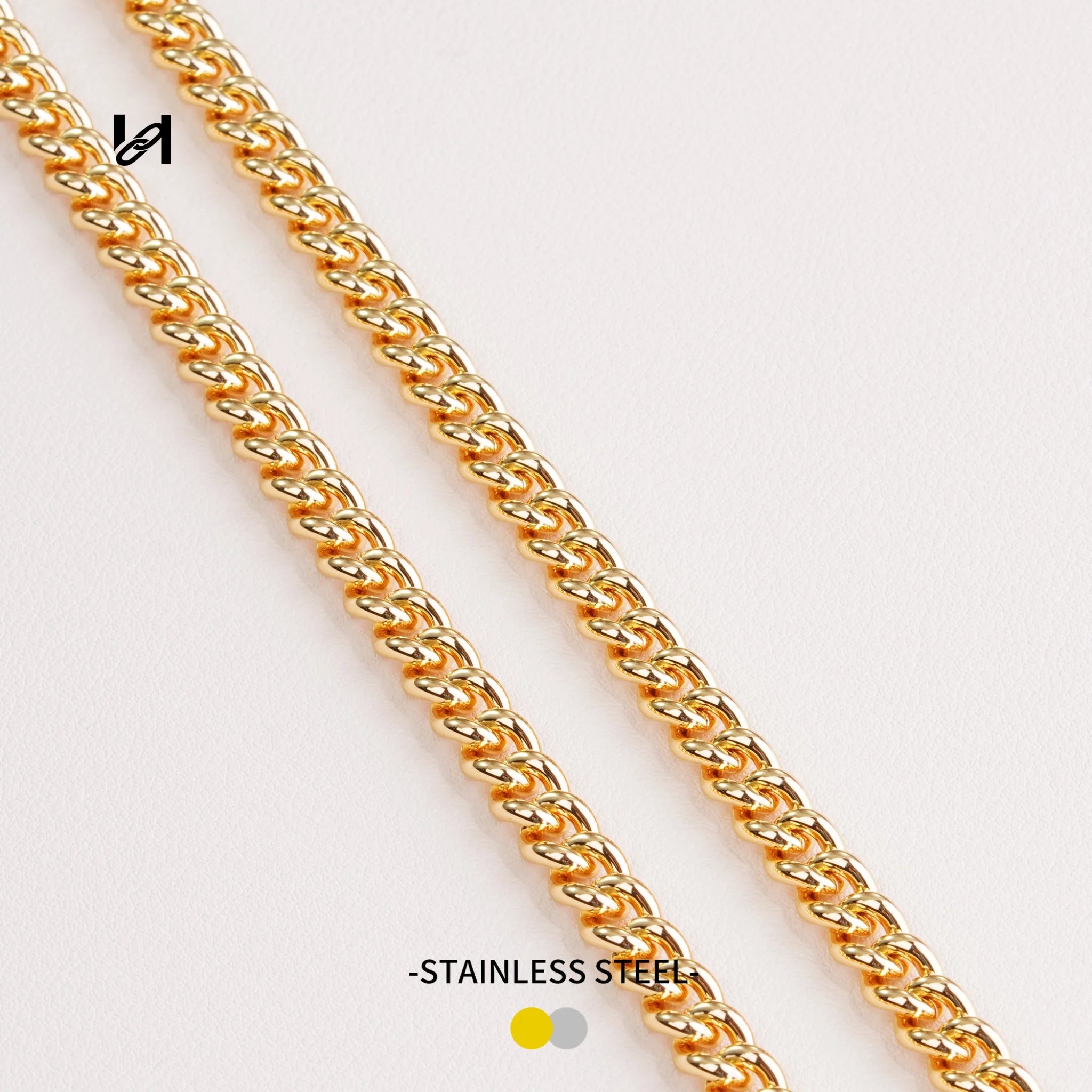 7MM Round Line Chain - gold / Chain Only - hardware