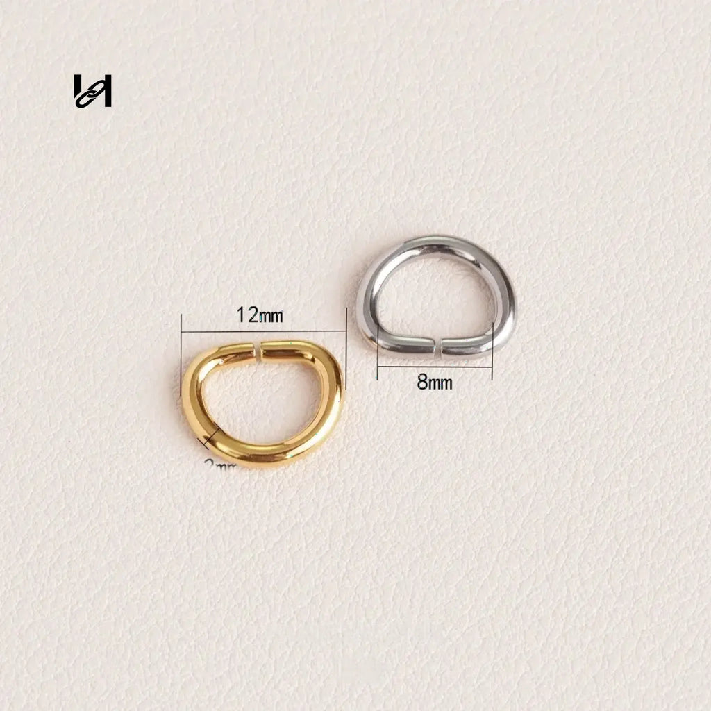 8MM open D ring - hardware