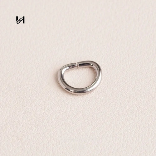 8MM open D ring - Silver / 1pcs - hardware