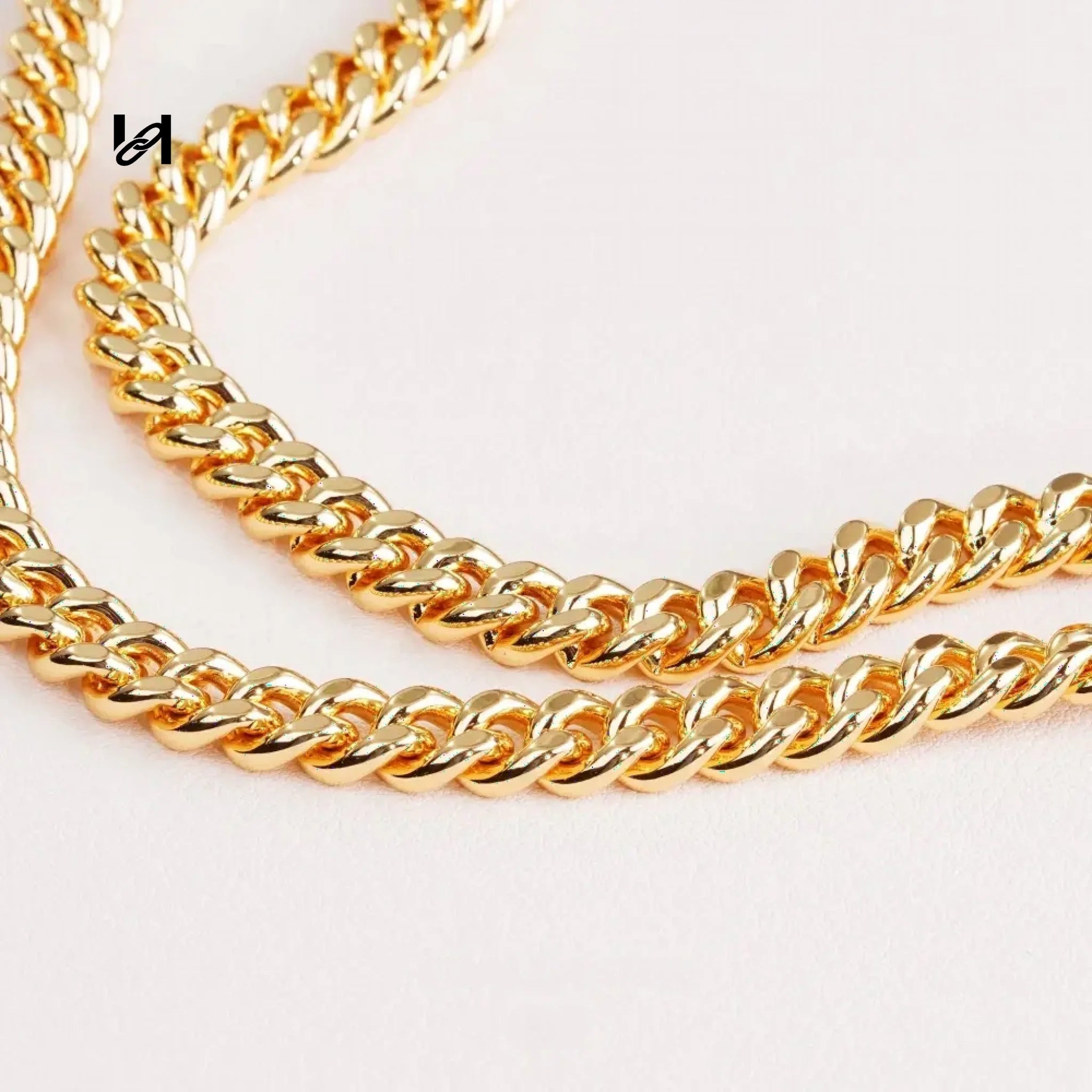 8MM Two Faceted diamond Chain - hardware