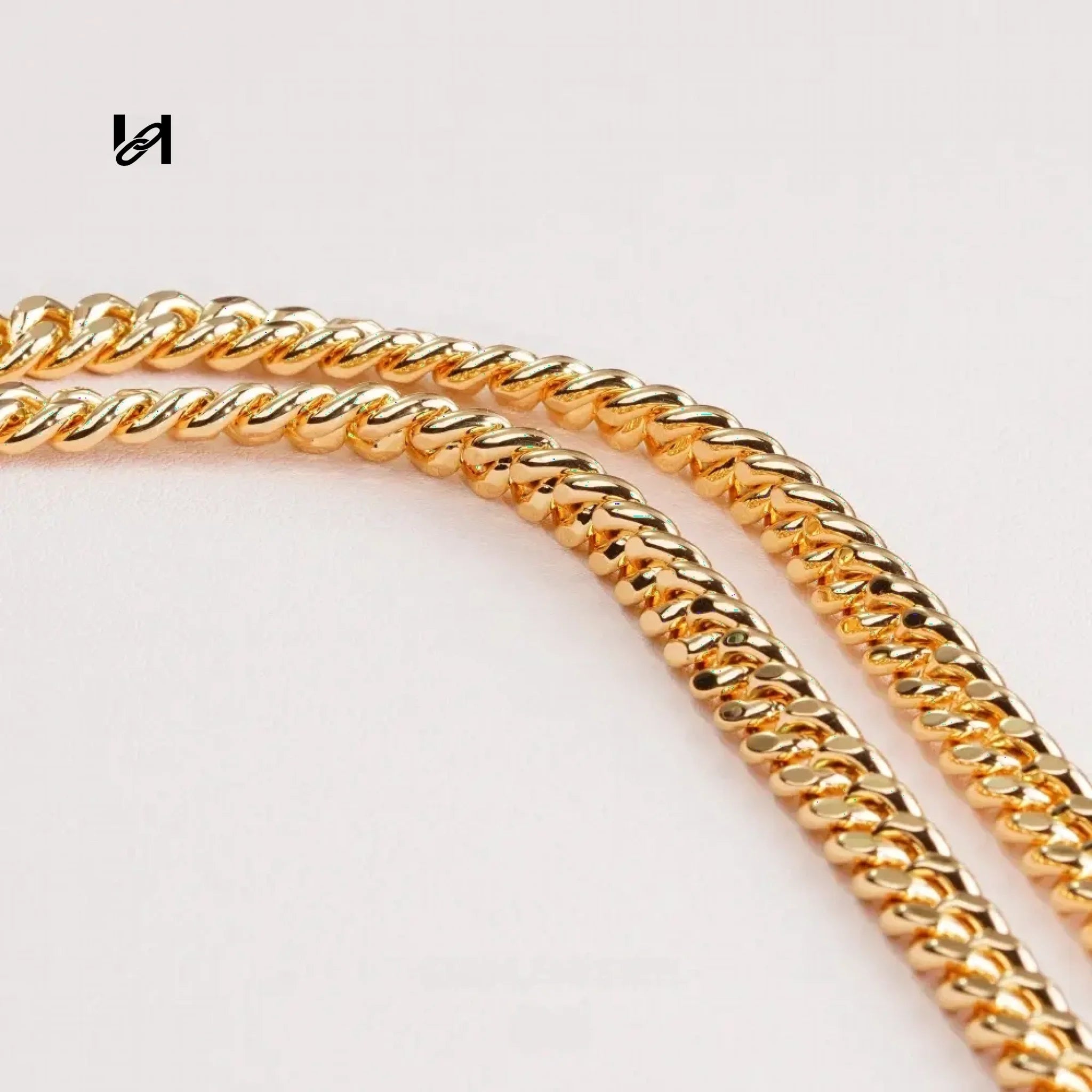 8MM Two Faceted diamond Chain - hardware