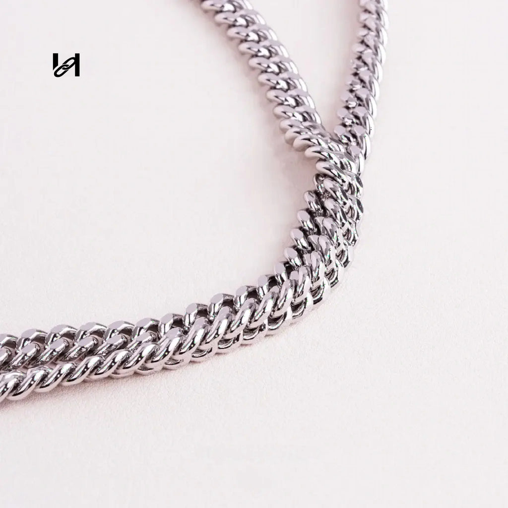 8MM Two Faceted diamond Chain - hardware