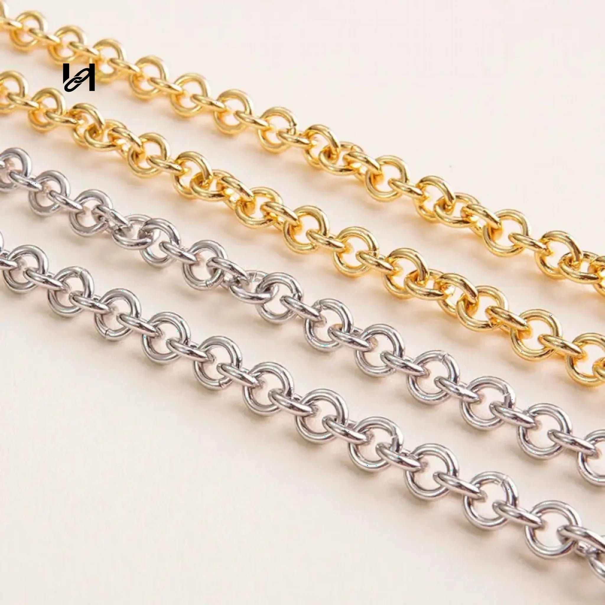 9mm hoodle shape chain - hardware