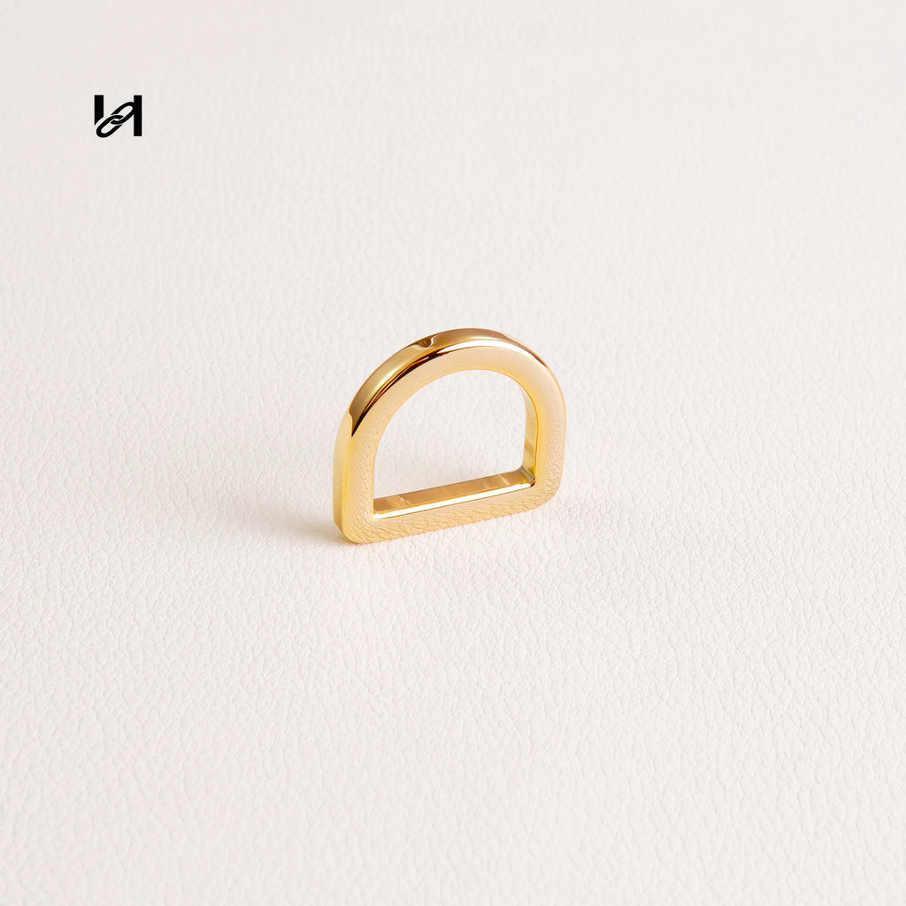 Best-Selling 16mm Stainless Steel D-Rings – Custom Hardware for Bags & Brands - Gold - hardware
