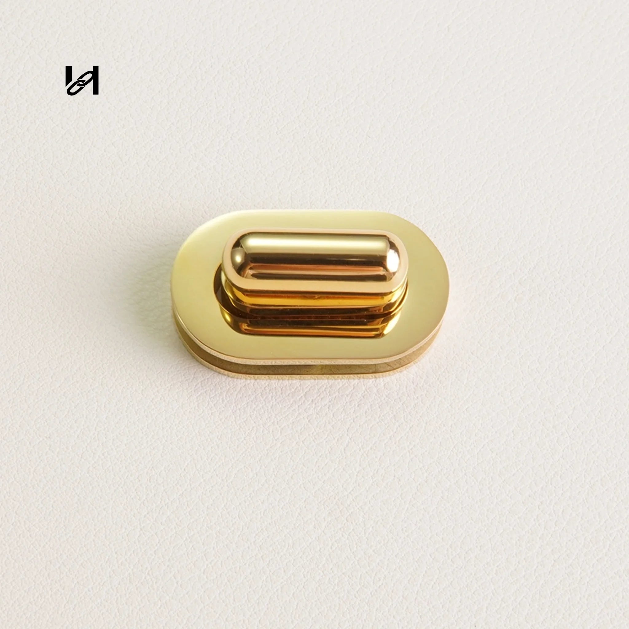Best-Selling 33×20mm Stainless Steel Rounded Rectangle Turn Locks – Custom Hardware for Bags & Brands - hardware