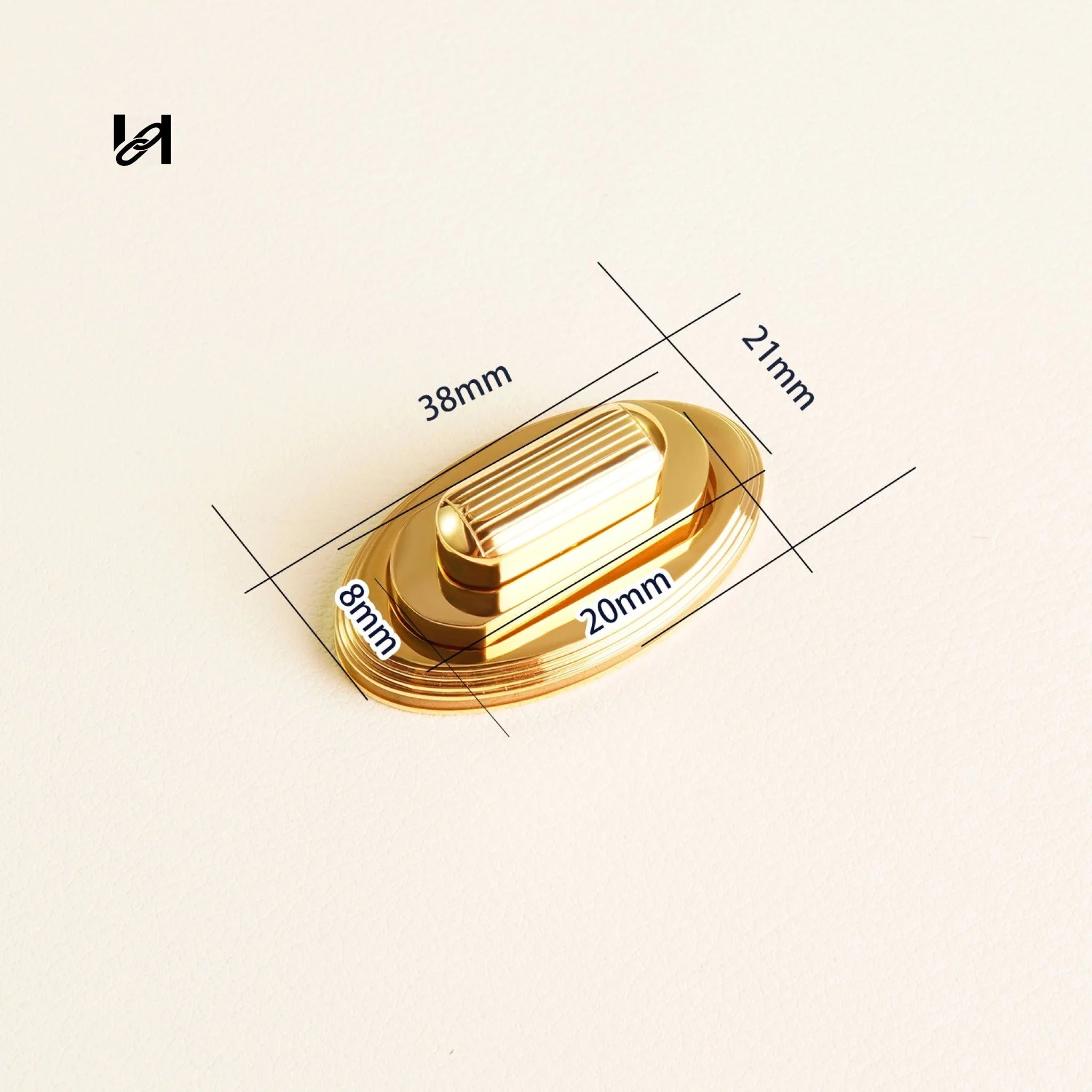 Best-Selling 38×21mm Stainless Steel Oval Turn Locks – Custom Hardware for Bags & Brands - hardware