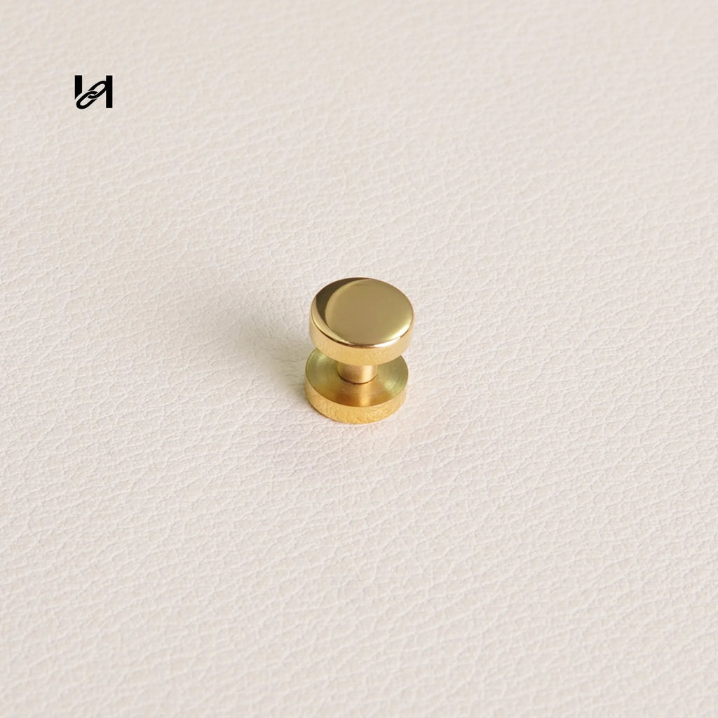 Gold and Silver 316L Stainless Steel Flat Head Screws – Bag Hardware for Leather Goods