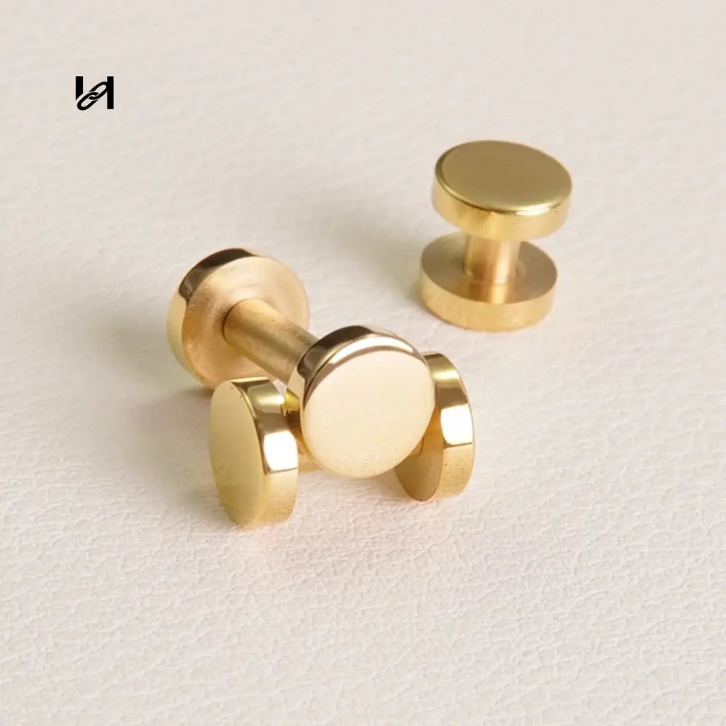Flat Screw - 4mm-1pcs / gold - hardware
