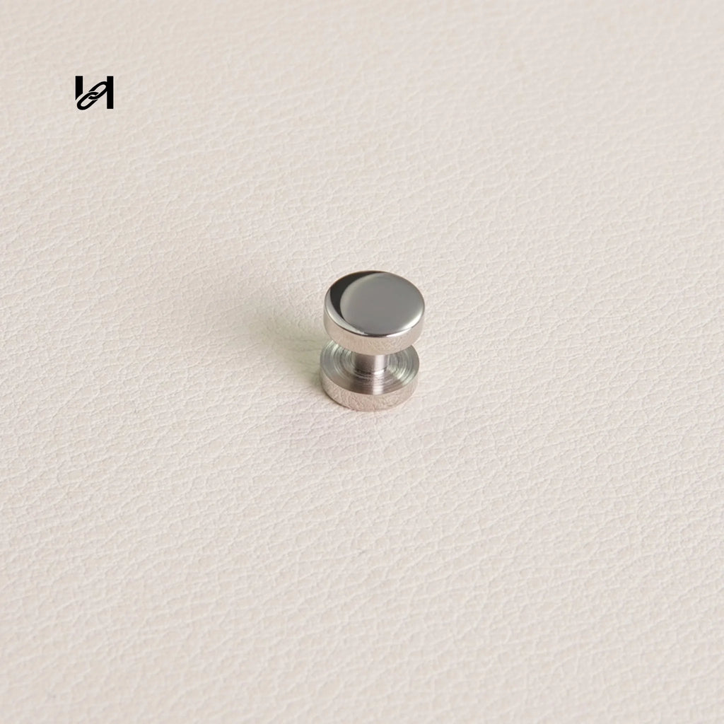 Gold and Silver 316L Stainless Steel Flat Head Screws – Bag Hardware for Leather Goods