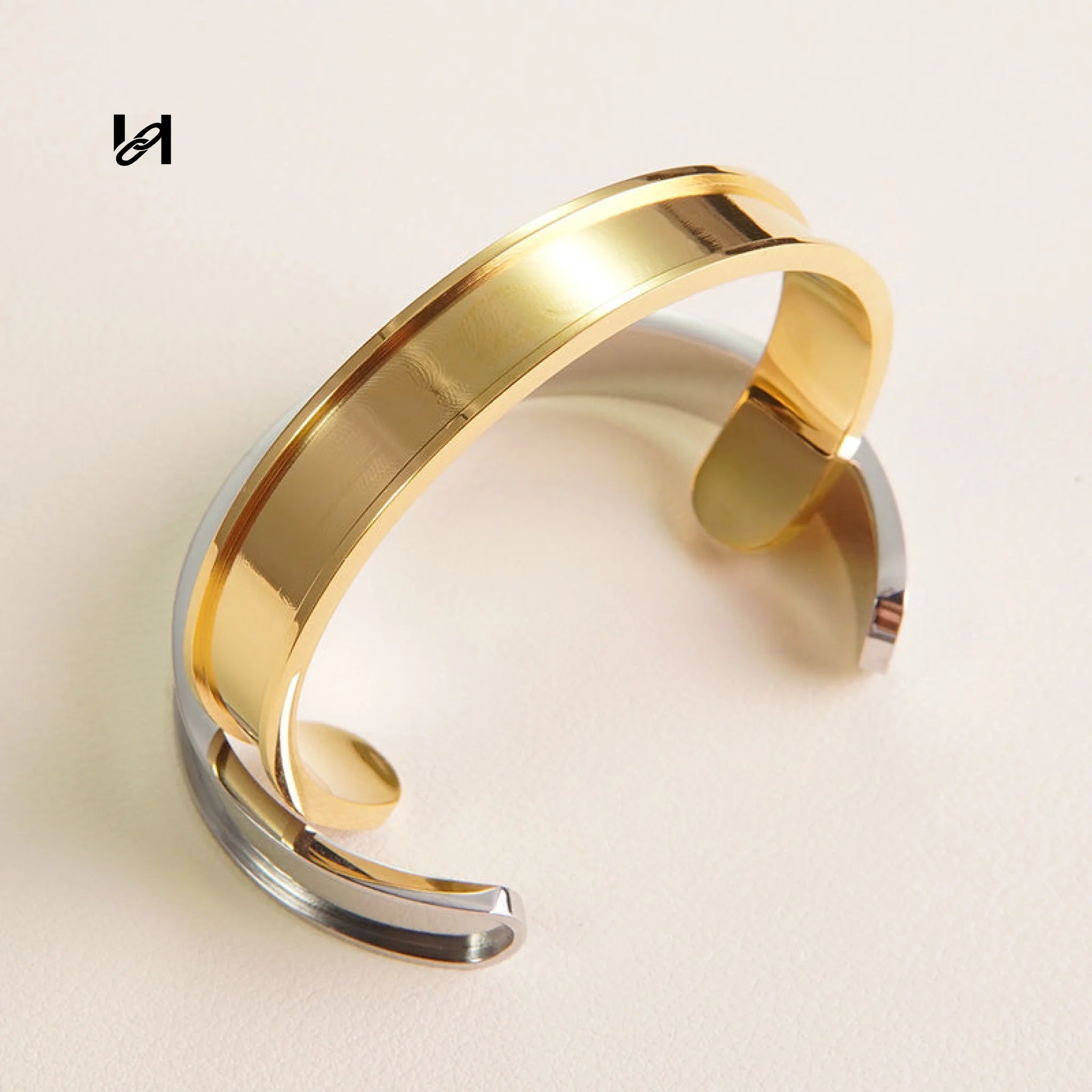 Best-Selling Stainless Steel C-Shaped Open Bracelet Bases – Custom Jewelry for Brands - Gold / Large-1pcs - hardware