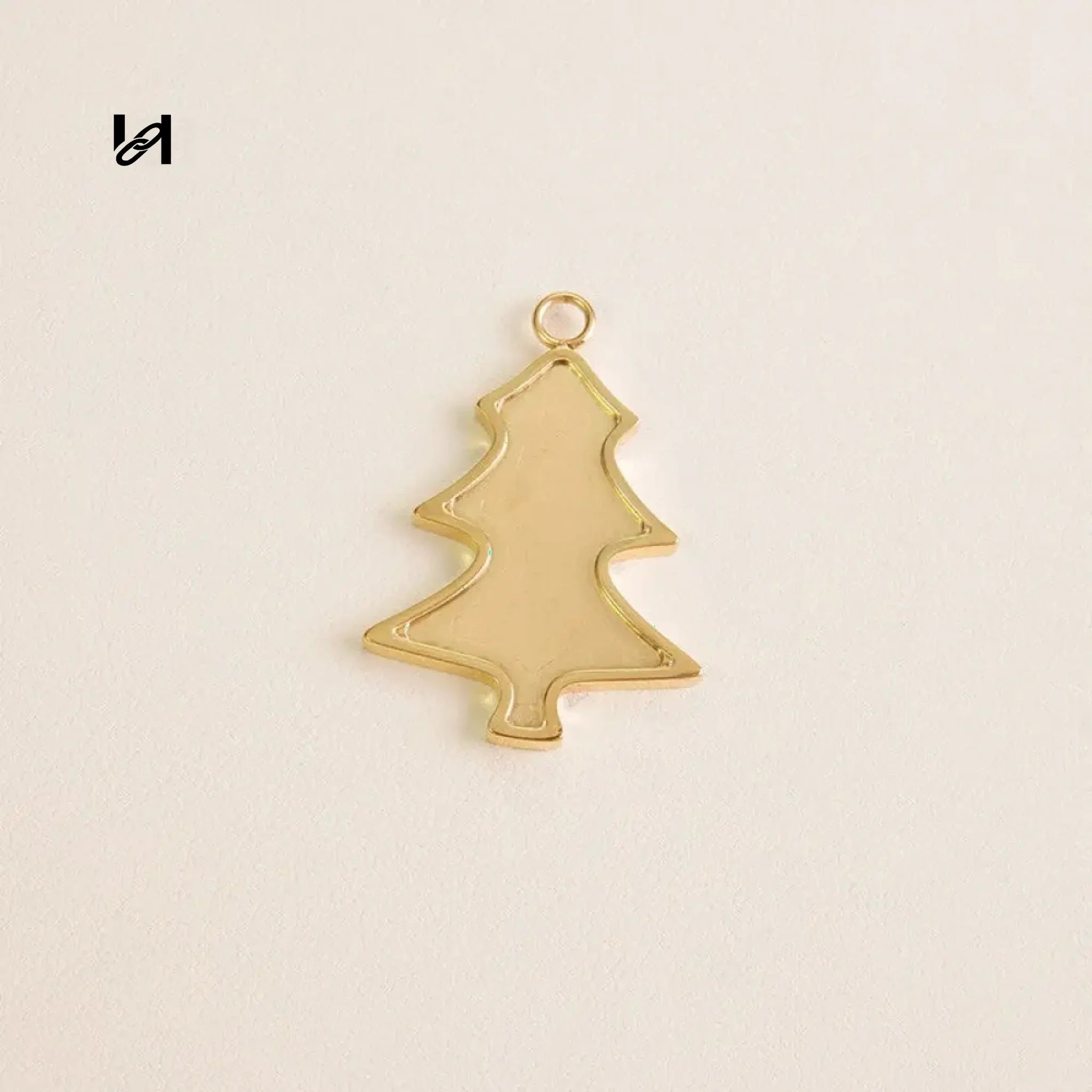 Christmas tree key ring - Tree Patt / Gold - hardware
