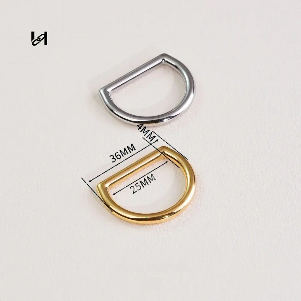 Stainless Steel D-ring - 25mm-new version-1pcs / silver
