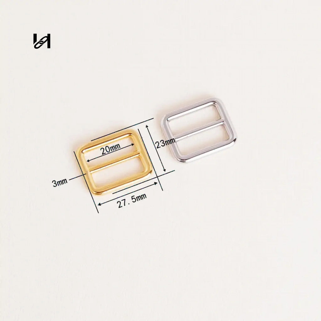Stainless Steel Fixed Roller Buckle - 20mm / Silver - hardware