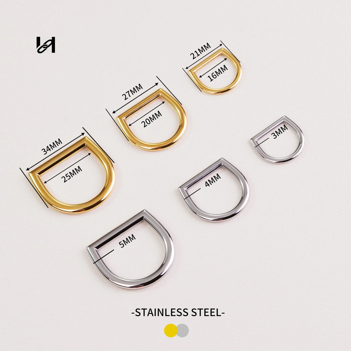 Best-Selling Stainless Steel Flat Wire D Rings – Custom Hardware for Bags & Leather Goods