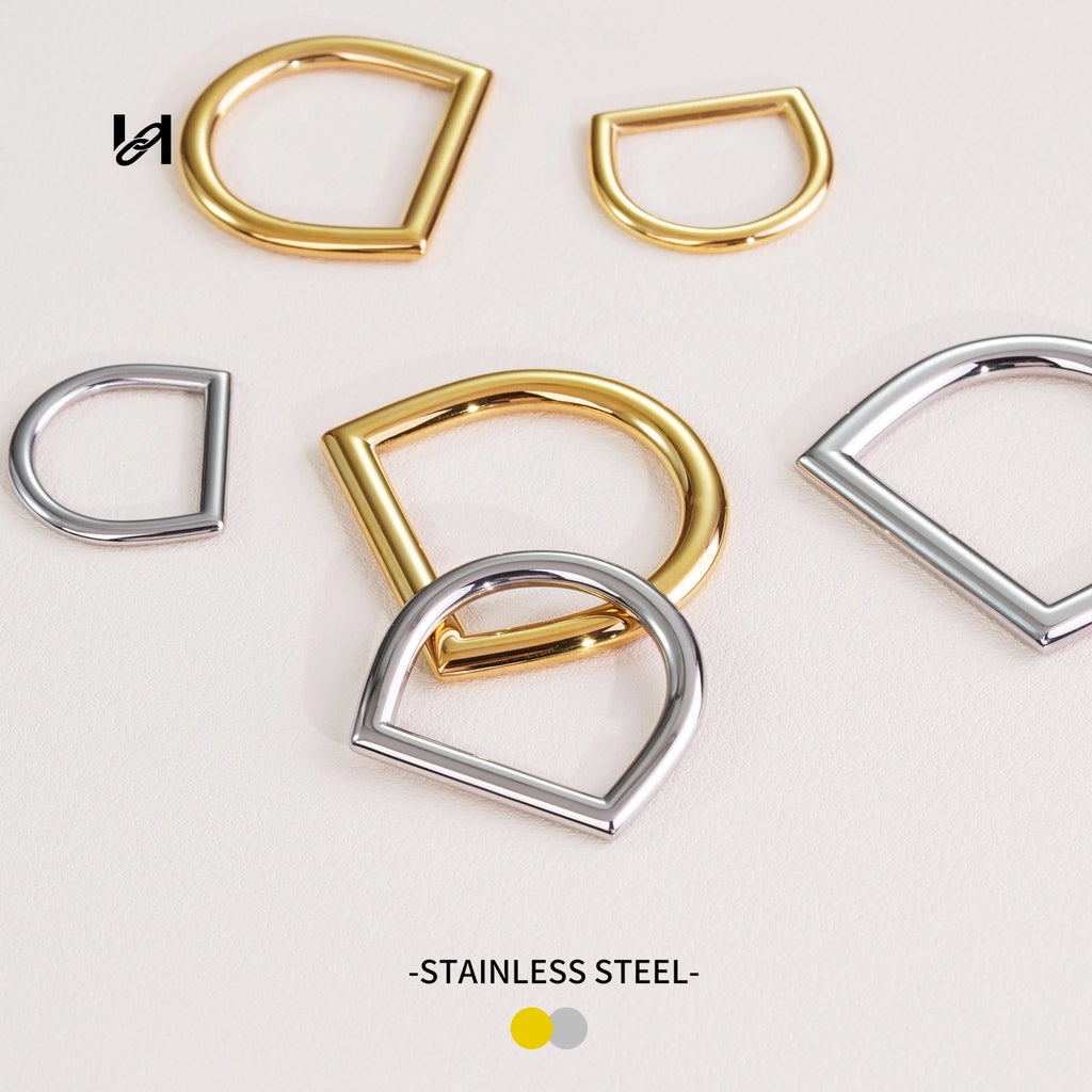Best-Selling Stainless Steel Flat Wire D Rings – Custom Hardware for Bags & Leather Goods
