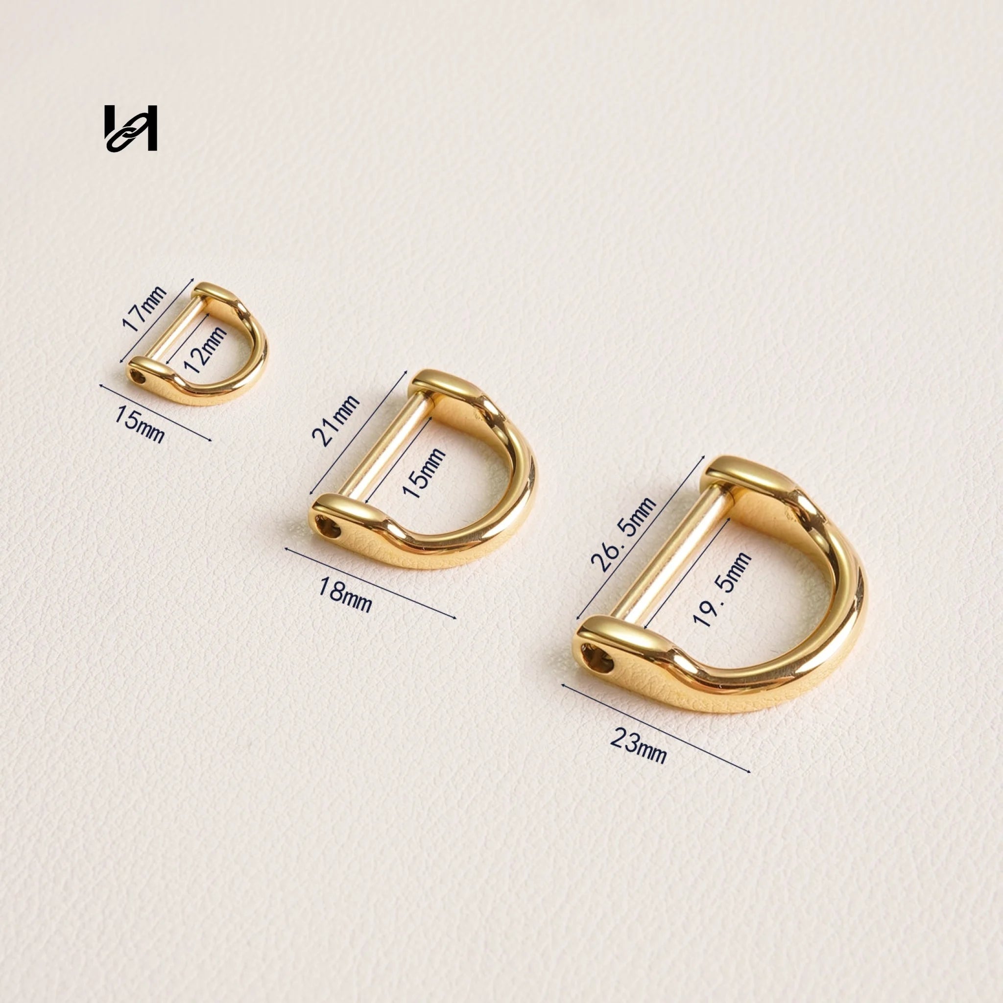 Best-Selling Stainless Steel Horseshoe D-Rings with Screw Pin – Custom Hardware for Bags & Leather Goods - hardware