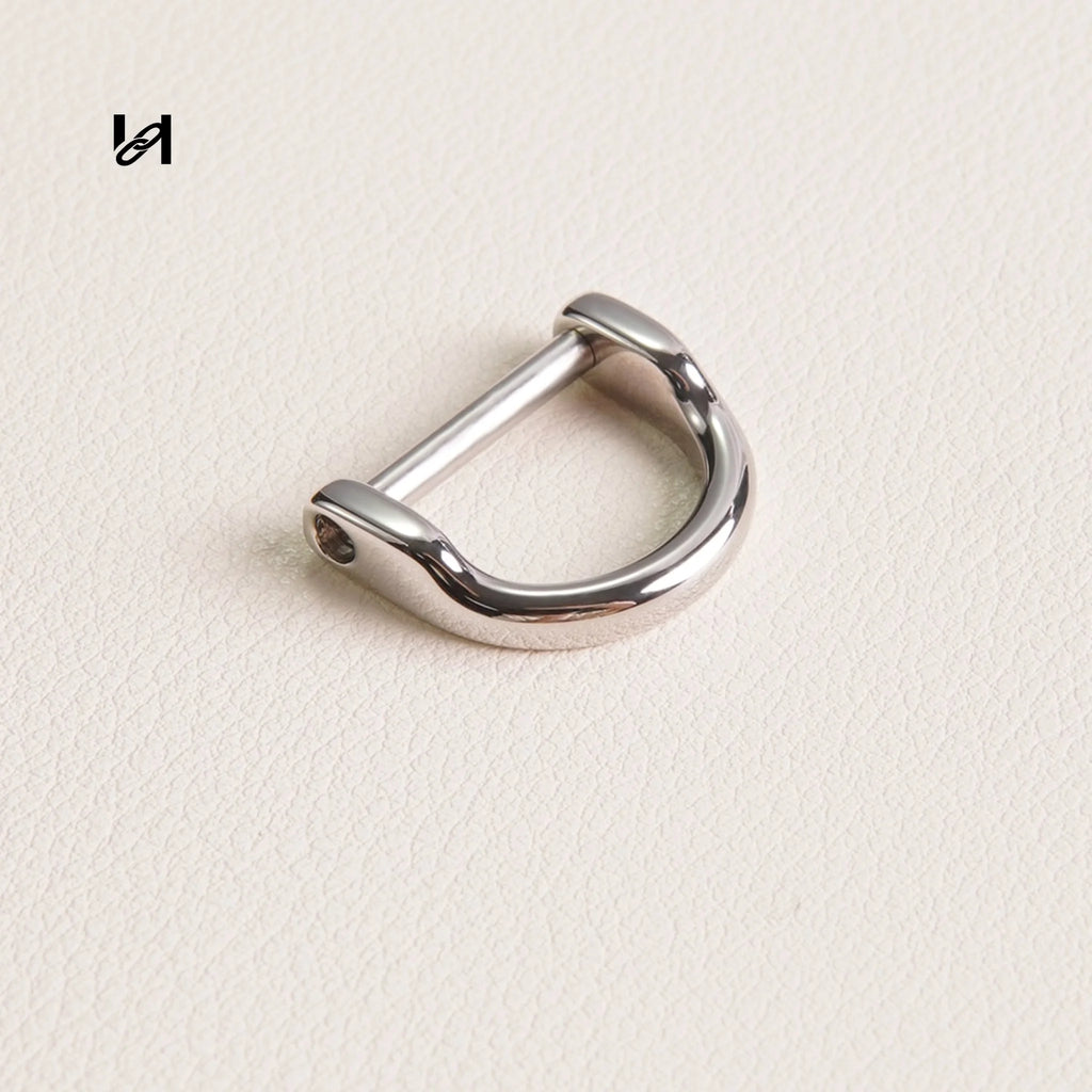 Best-Selling Stainless Steel Horseshoe D-Rings with Screw Pin – Custom Hardware for Bags & Leather Goods - hardware
