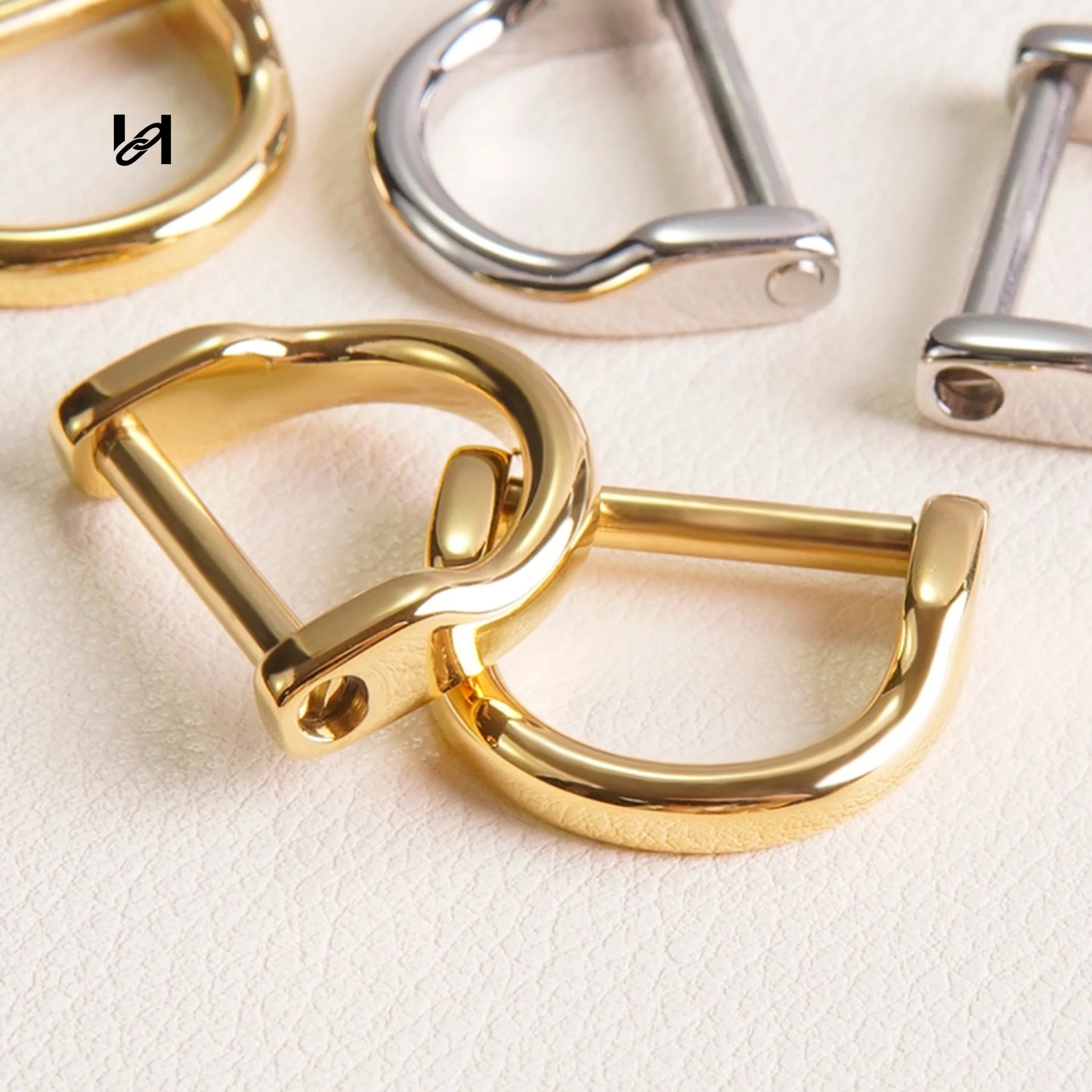 Best-Selling Stainless Steel Horseshoe D-Rings with Screw Pin – Custom Hardware for Bags & Leather Goods - hardware