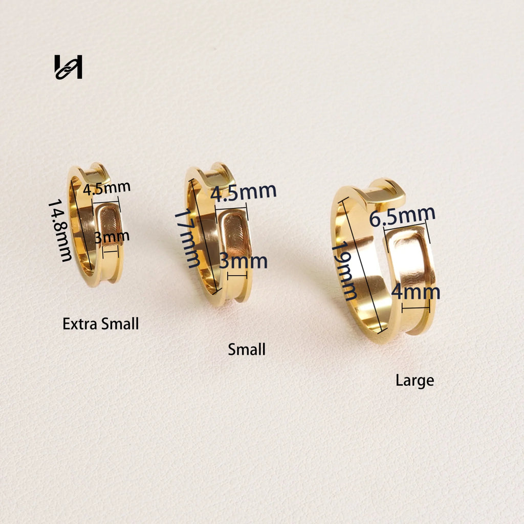 Best-Selling Stainless Steel Open Rings – Adjustable Minimalist Jewelry for Everyday Wear - hardware