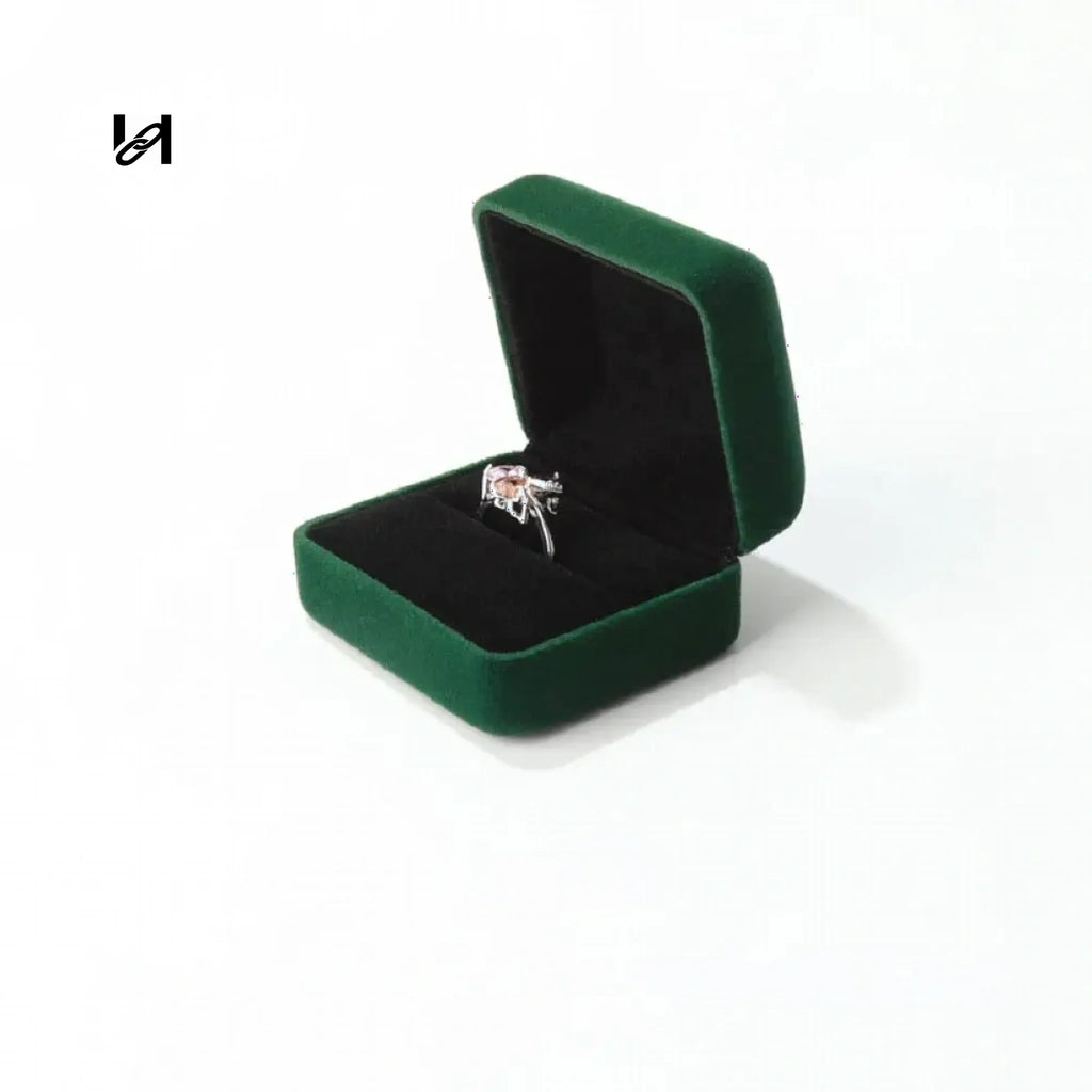 Open Ring - Ring box -Dark green - hardware