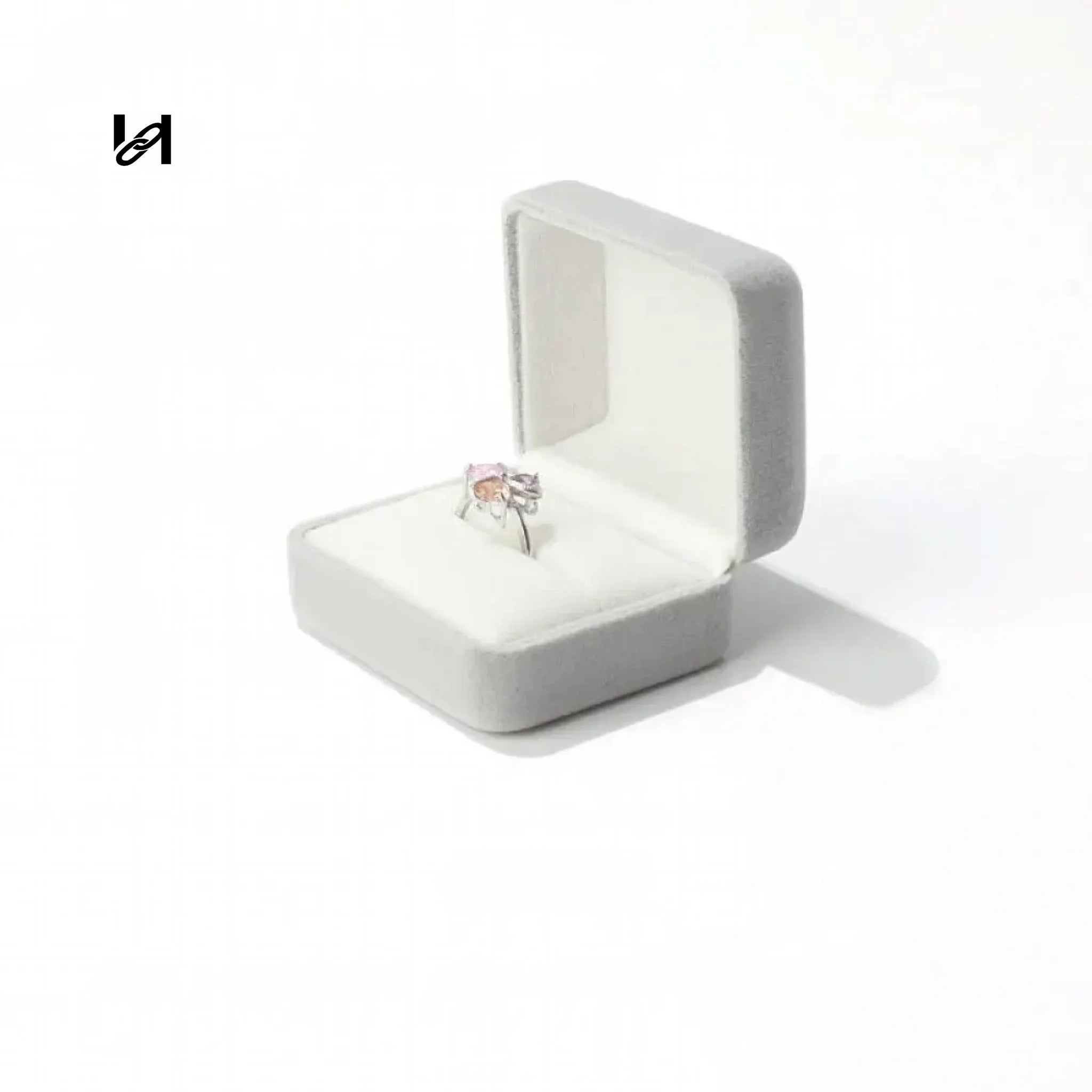 Open Ring - Ring box -Light gray - hardware