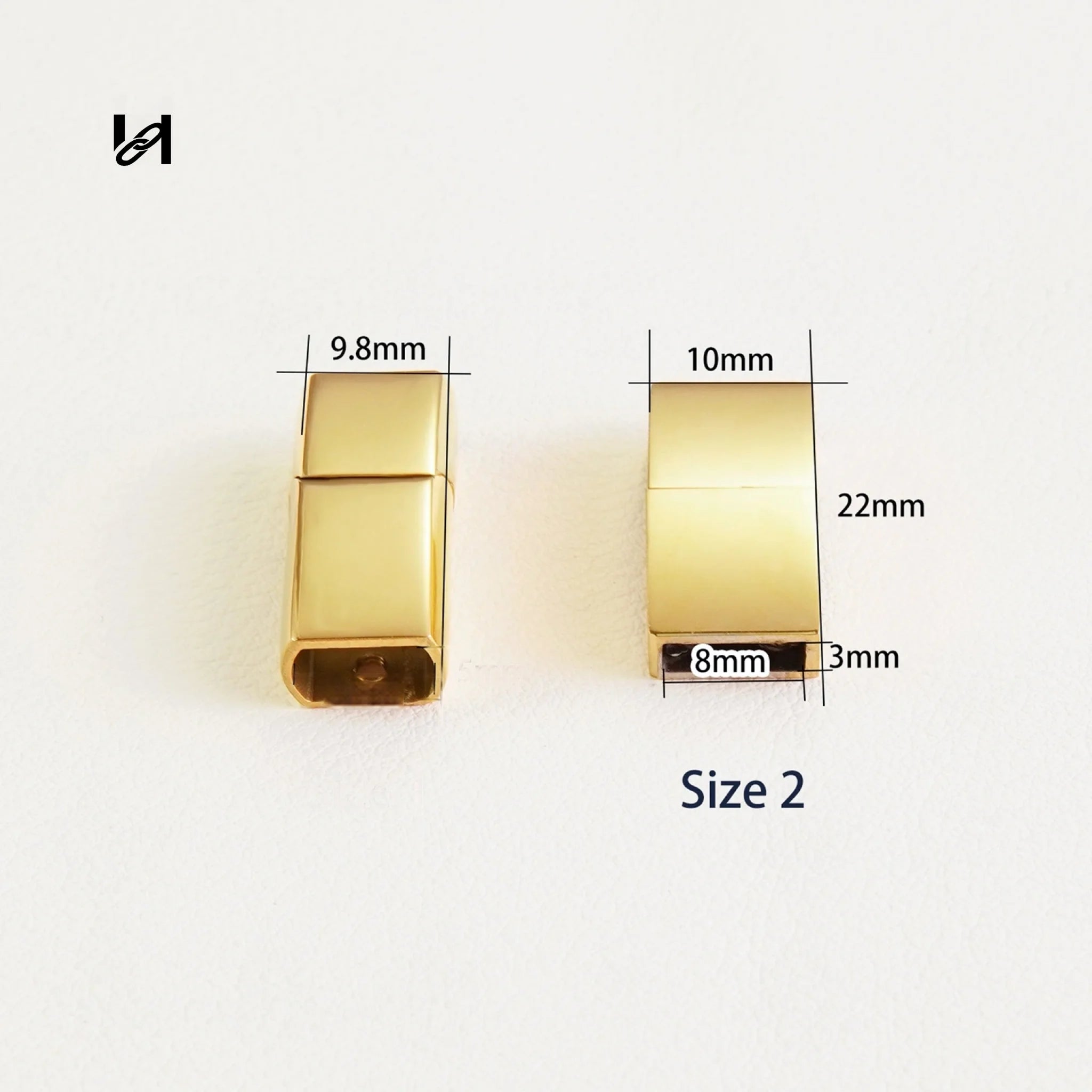 Best-Selling Stainless Steel Rectangular Leather Bracelet Hardware – Custom Jewelry Components for Brands - hardware