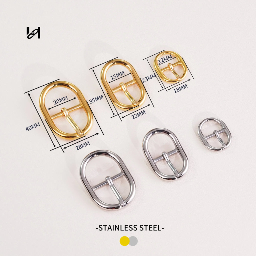 Best-Selling Stainless Steel Round Pin Buckles – Custom Hardware for Bags Belts & Leather Goods - hardware