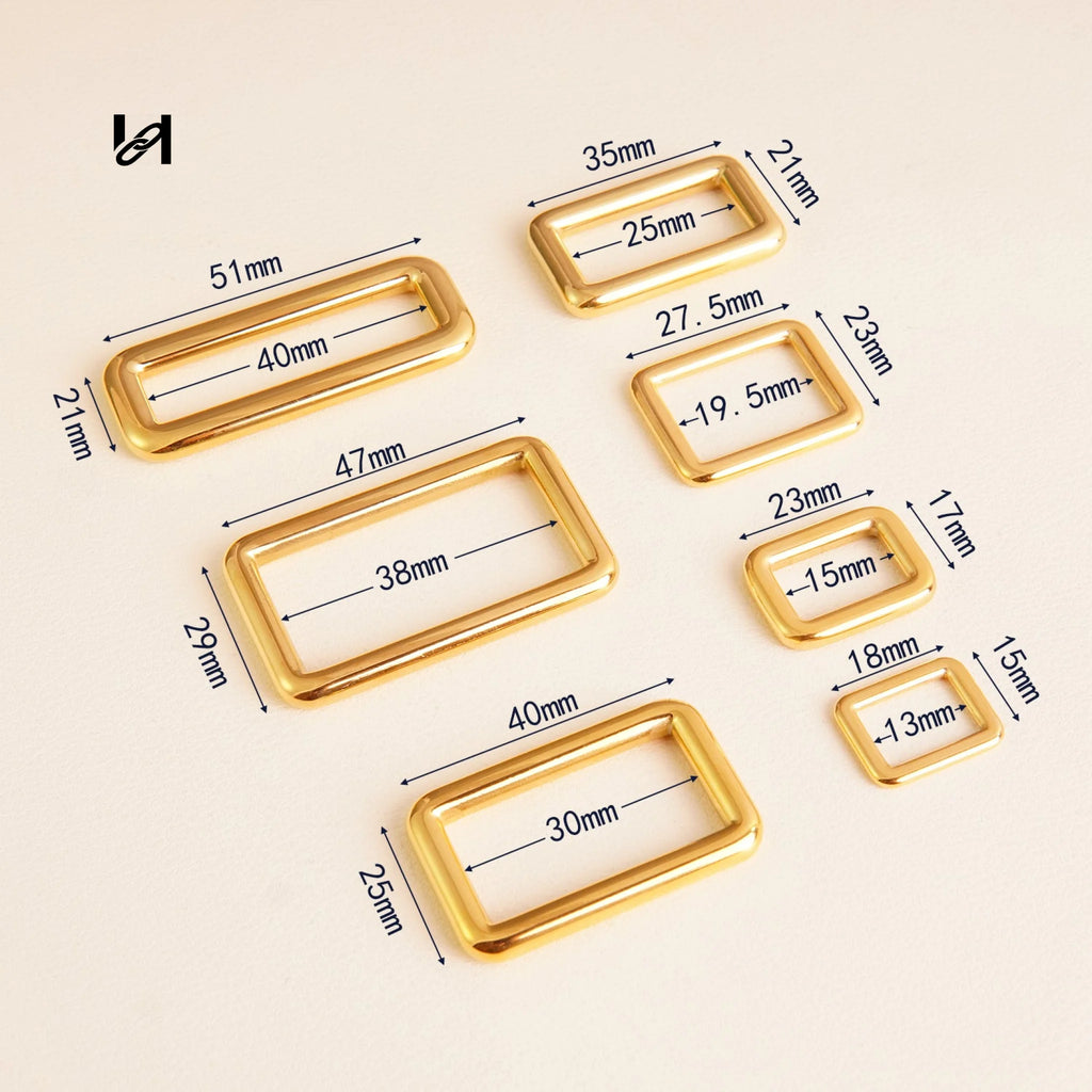 Best-Selling Stainless Steel Square Rings – Custom Hardware for Bags & Leather Goods - hardware