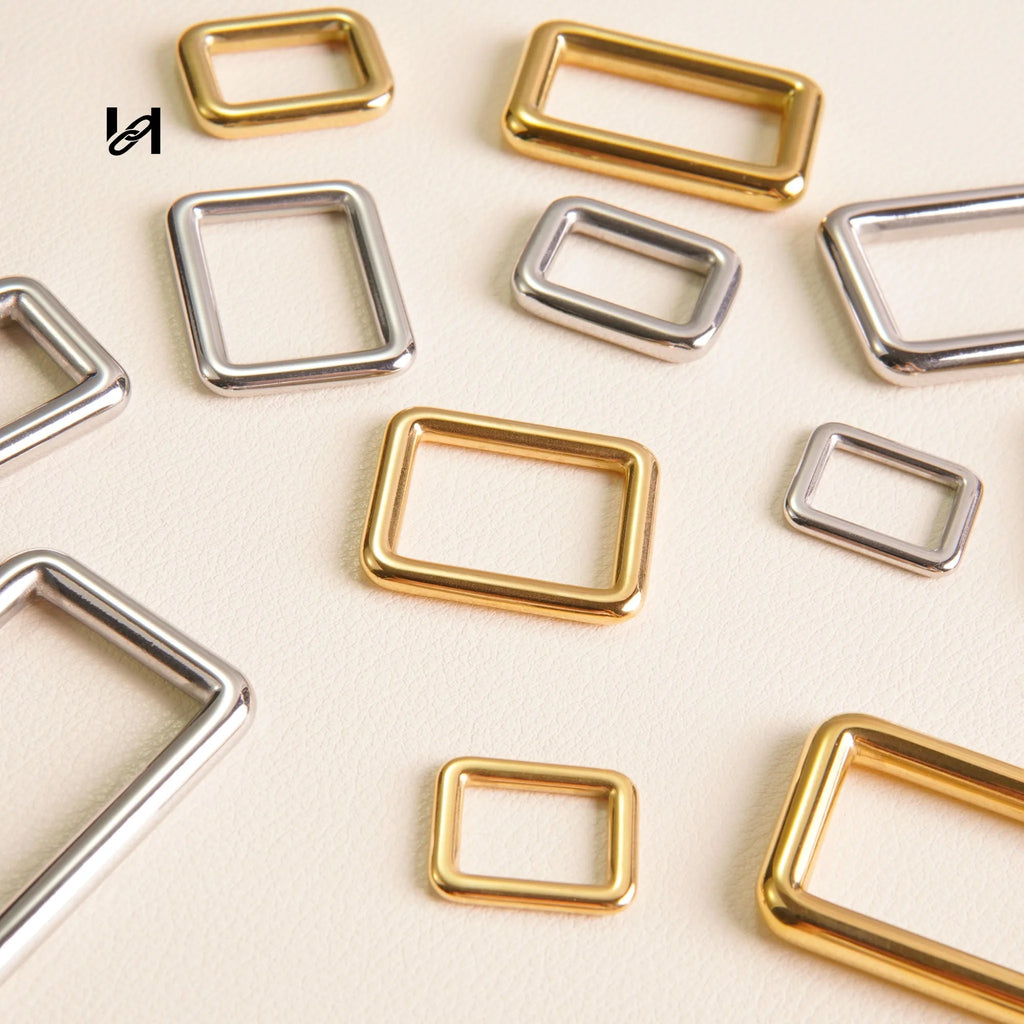 Best-Selling Stainless Steel Square Rings – Custom Hardware for Bags & Leather Goods - hardware