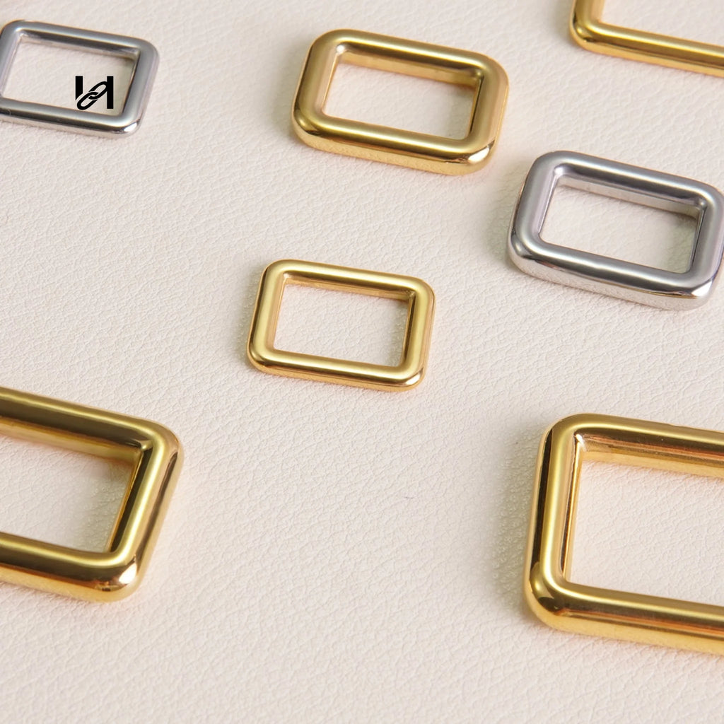 Best-Selling Stainless Steel Square Rings – Custom Hardware for Bags & Leather Goods - hardware