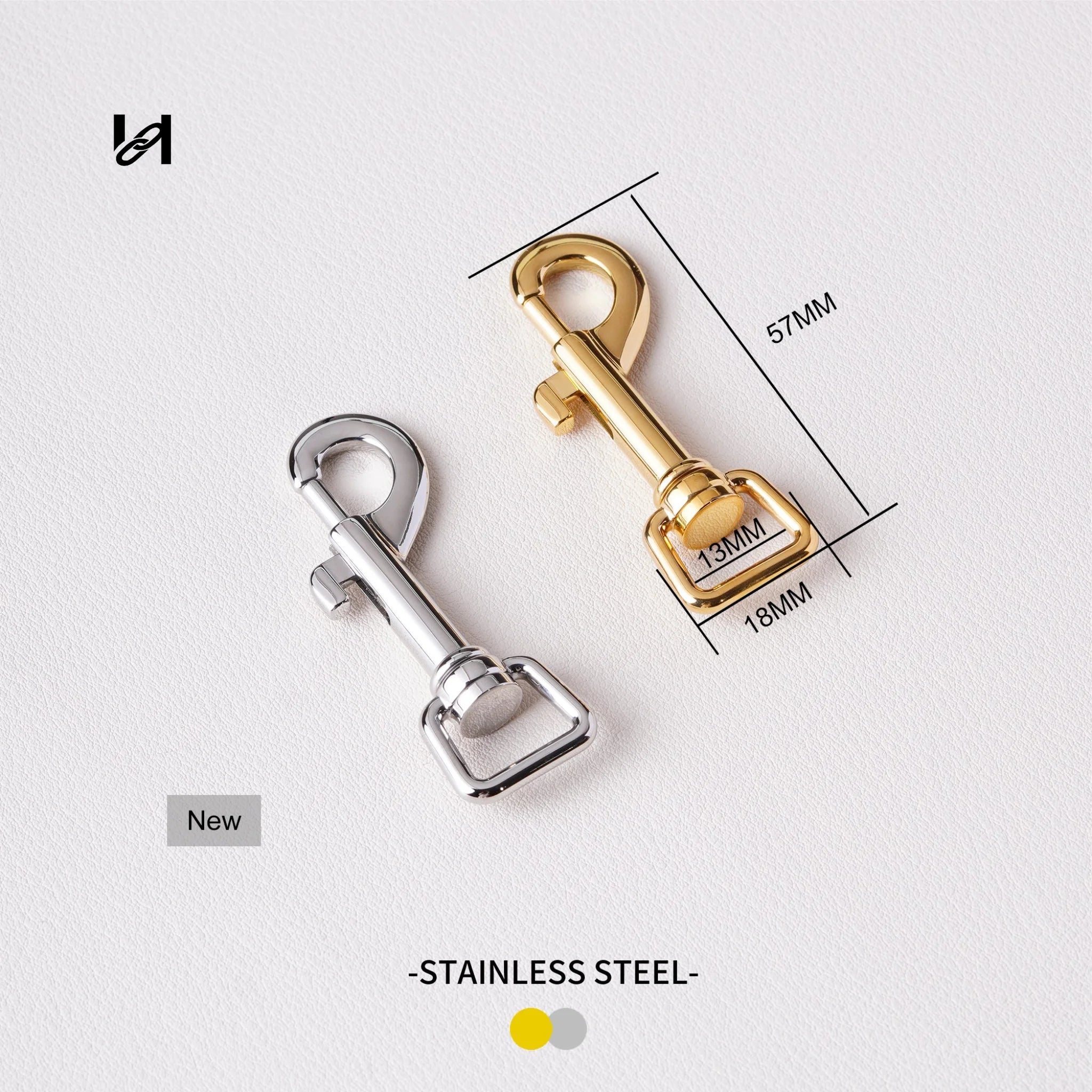 Best-Selling Stainless Steel Swivel Hooks – Custom Hardware for Luggage Bags & Accessories - Silver / 13mm - hardware
