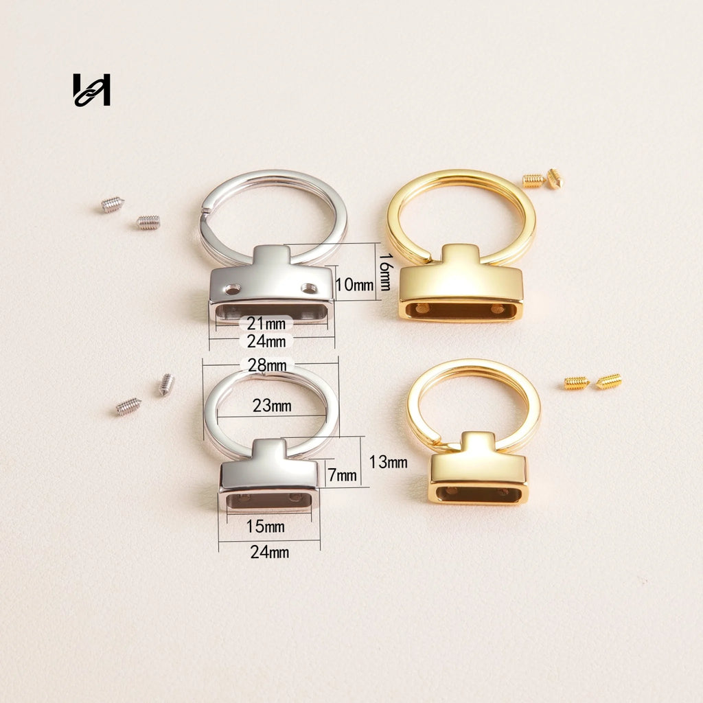 Best-Selling Stainless Steel Swivel Keychain Charms – Available in 15mm & 21mm for Bags & Accessories - hardware