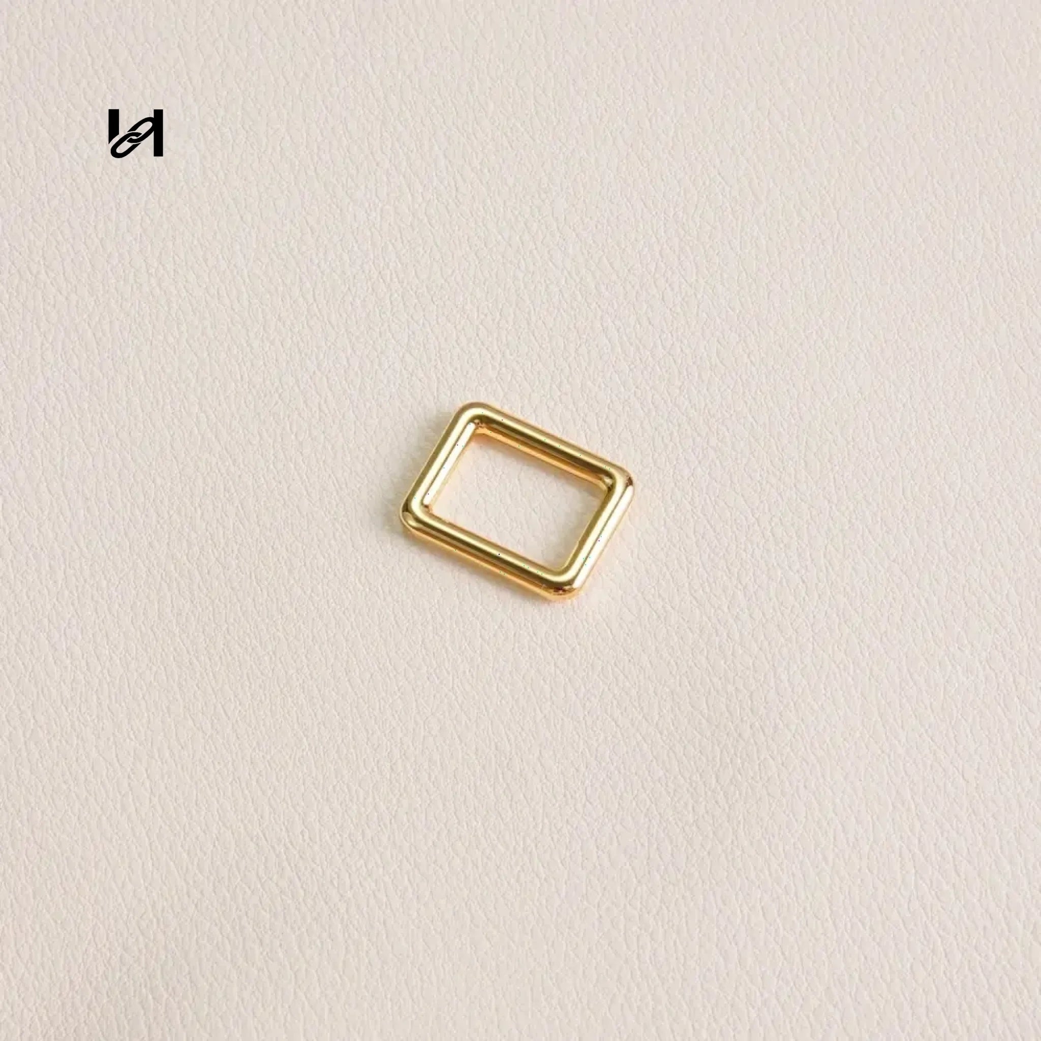 Square Ring - 12mm / gold - hardware