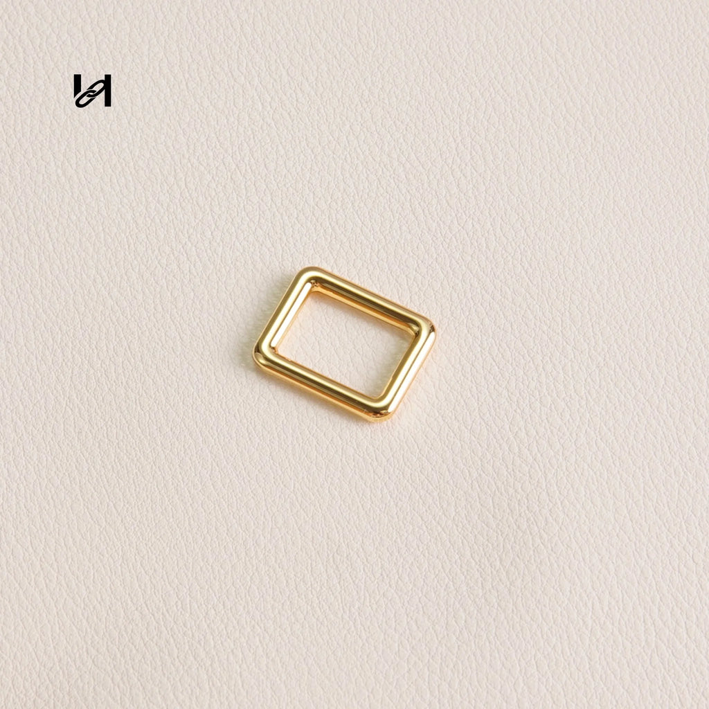 Best-Selling Zinc Alloy Square Rings – Custom Hardware for Bags & Brands - 12mm / gold - hardware