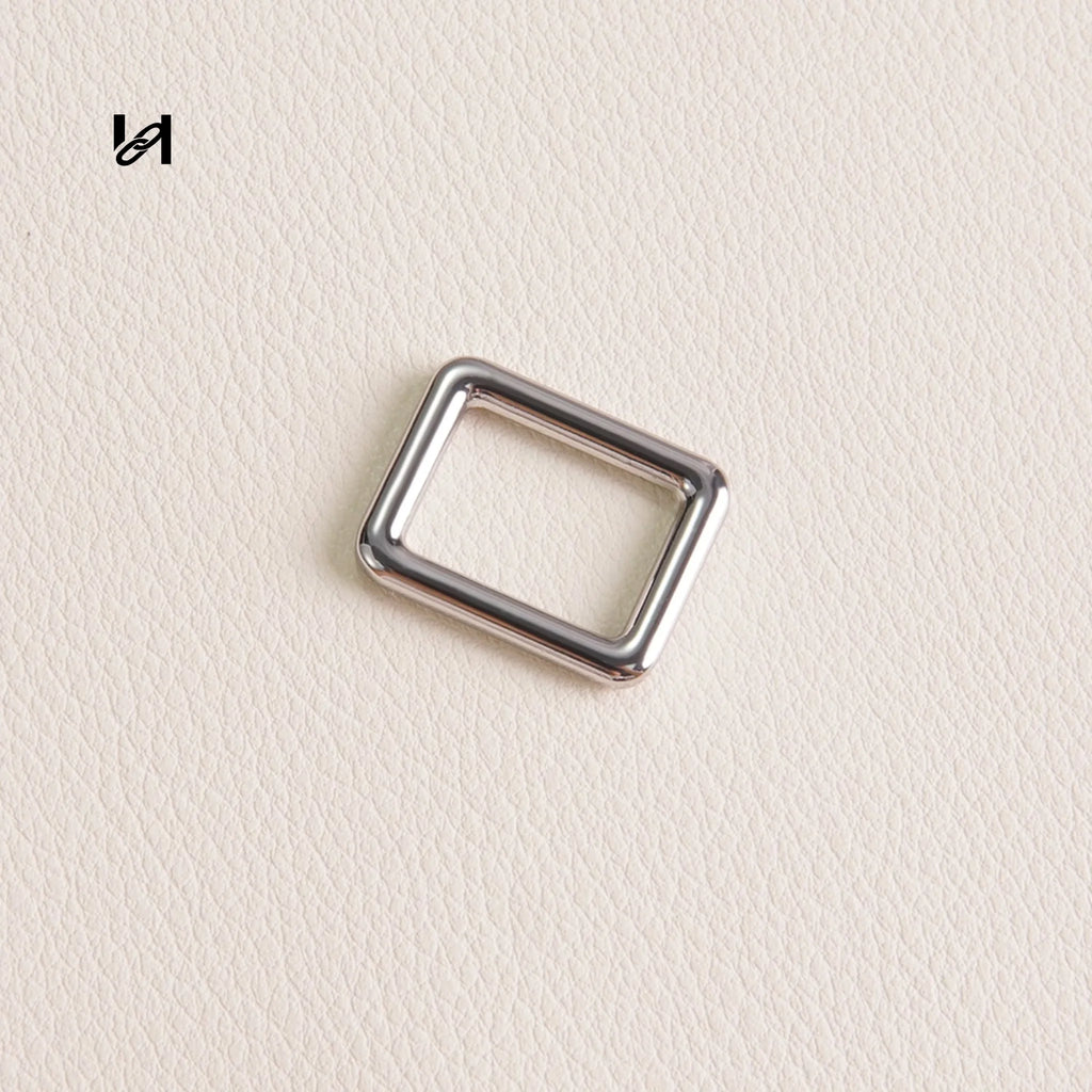 Best-Selling Zinc Alloy Square Rings – Custom Hardware for Bags & Brands - 12mm / silver - hardware