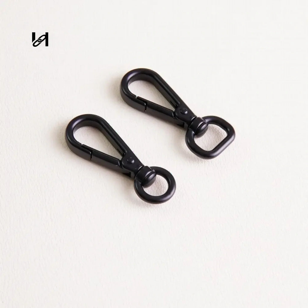 Black SWIVEL HOOK DIY SEWING HARDWARE CRAFT-2 - 12MM - hardware