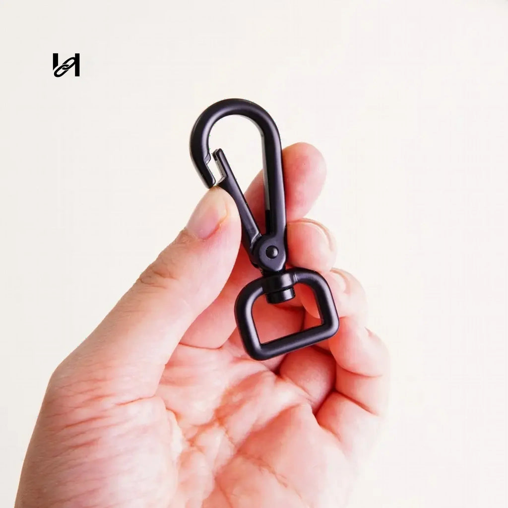 Black SWIVEL HOOK DIY SEWING HARDWARE CRAFT-2 - 15MM - hardware