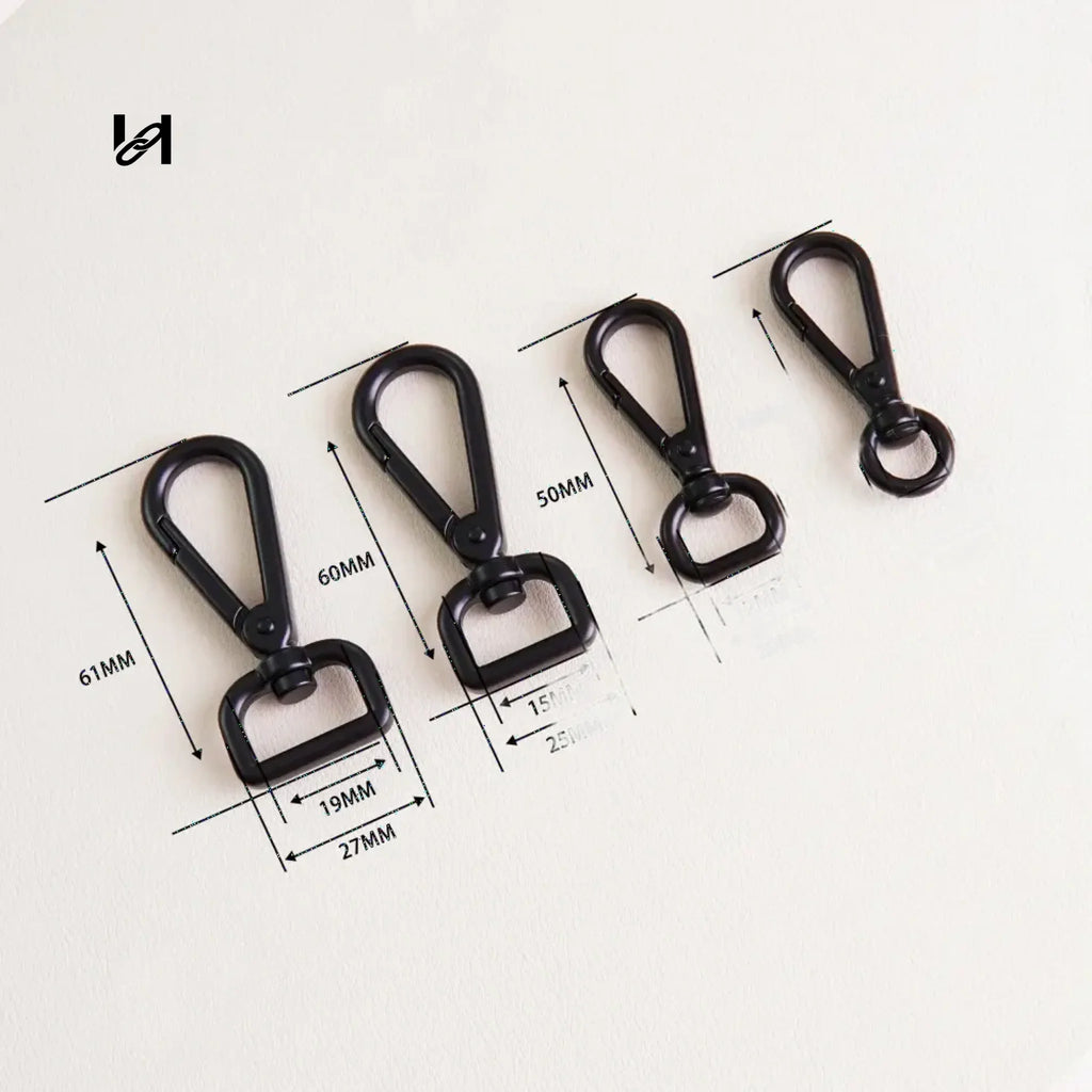Black SWIVEL HOOK DIY SEWING HARDWARE CRAFT-2 - 9MM - hardware