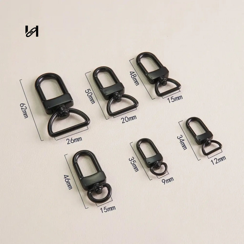 Black Swivel Bolt Snap - hardware