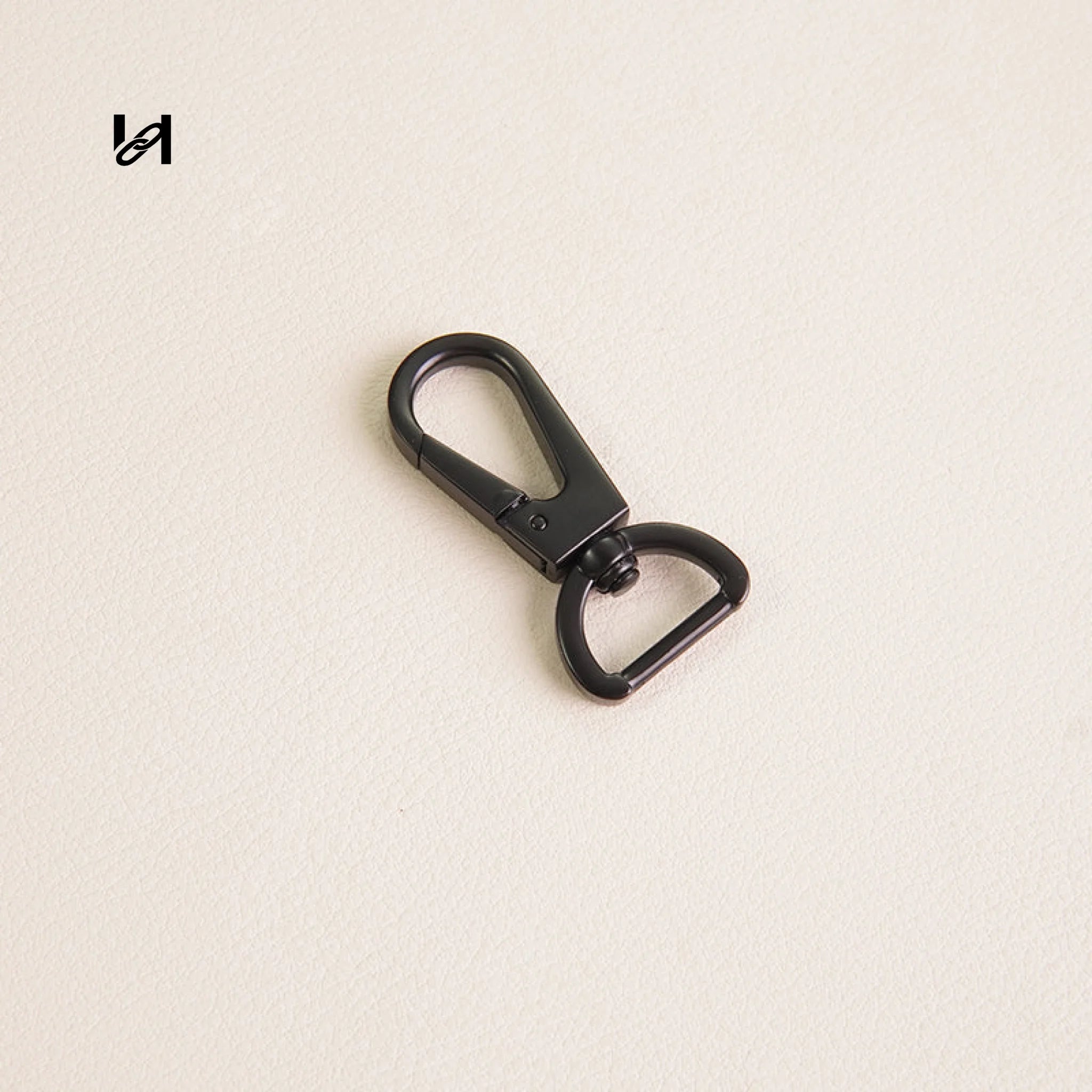 Black Zinc Alloy Swivel Hooks - 10mm - hardware