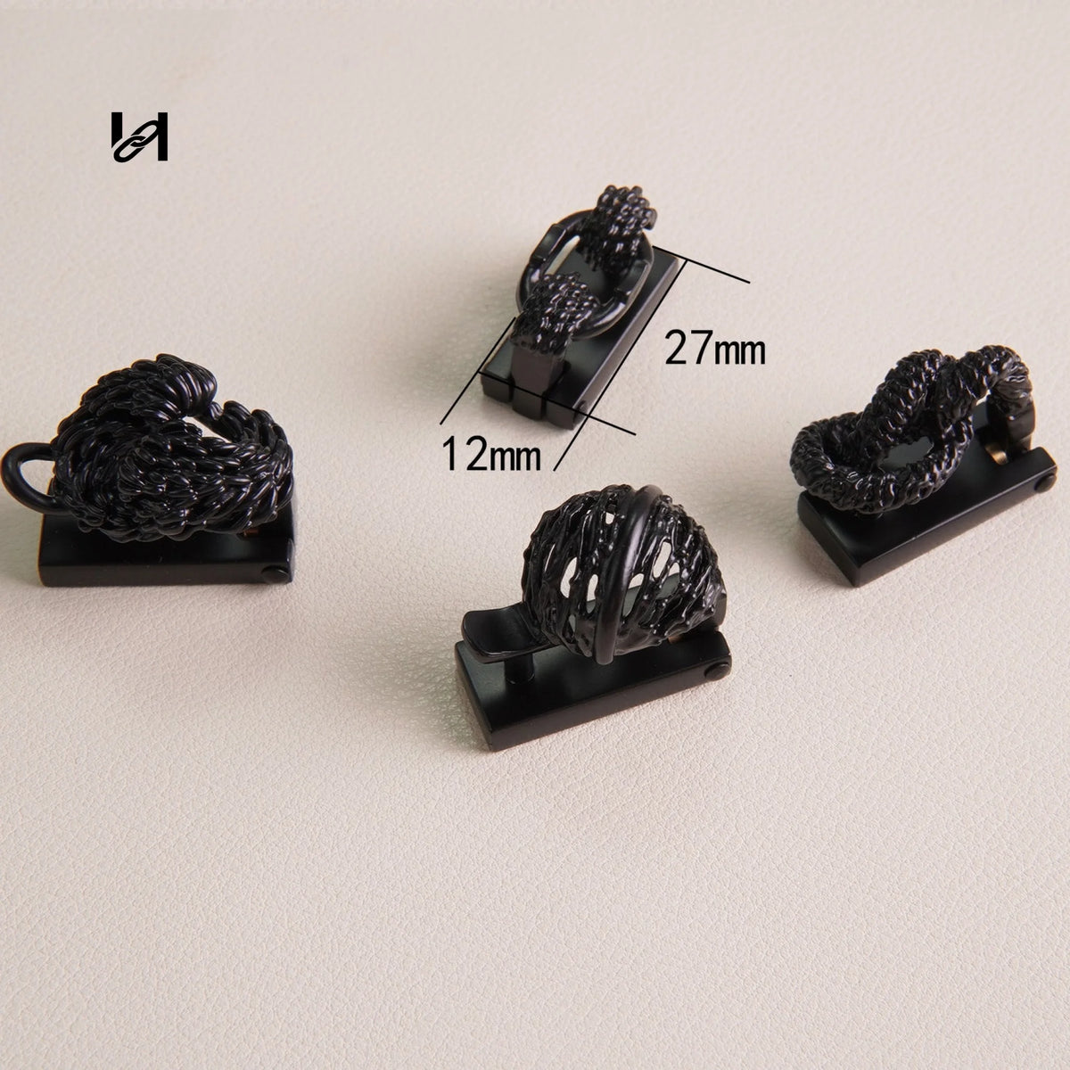 Brass Black Bag lock - hardware